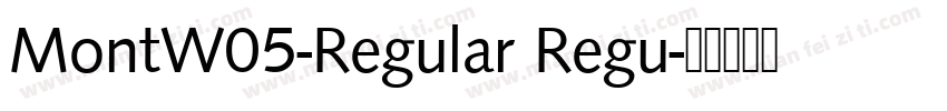 MontW05-Regular Regu字体转换